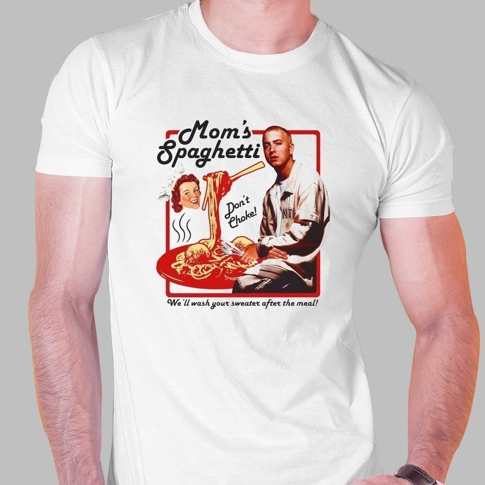 Eminem Moms Spaghetti Rap Lyric Fan Graphic T-Shirt